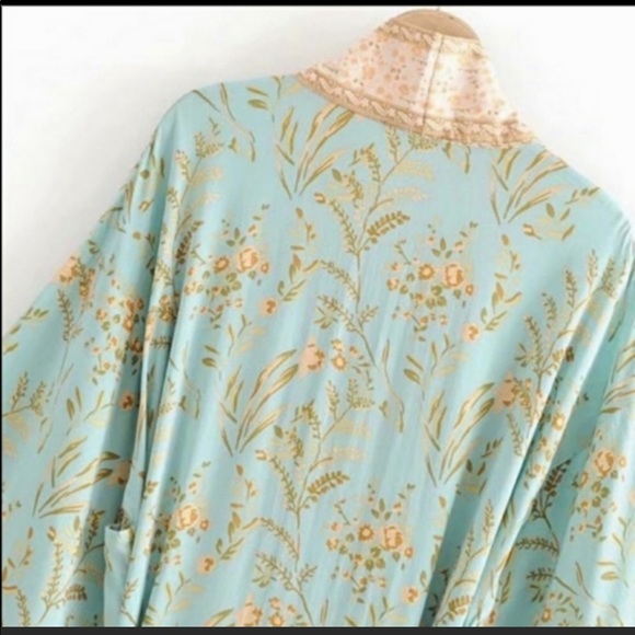 NEW BOHEMIAN VINTAGE ROBE KIMONO - Picture 13 of 14
